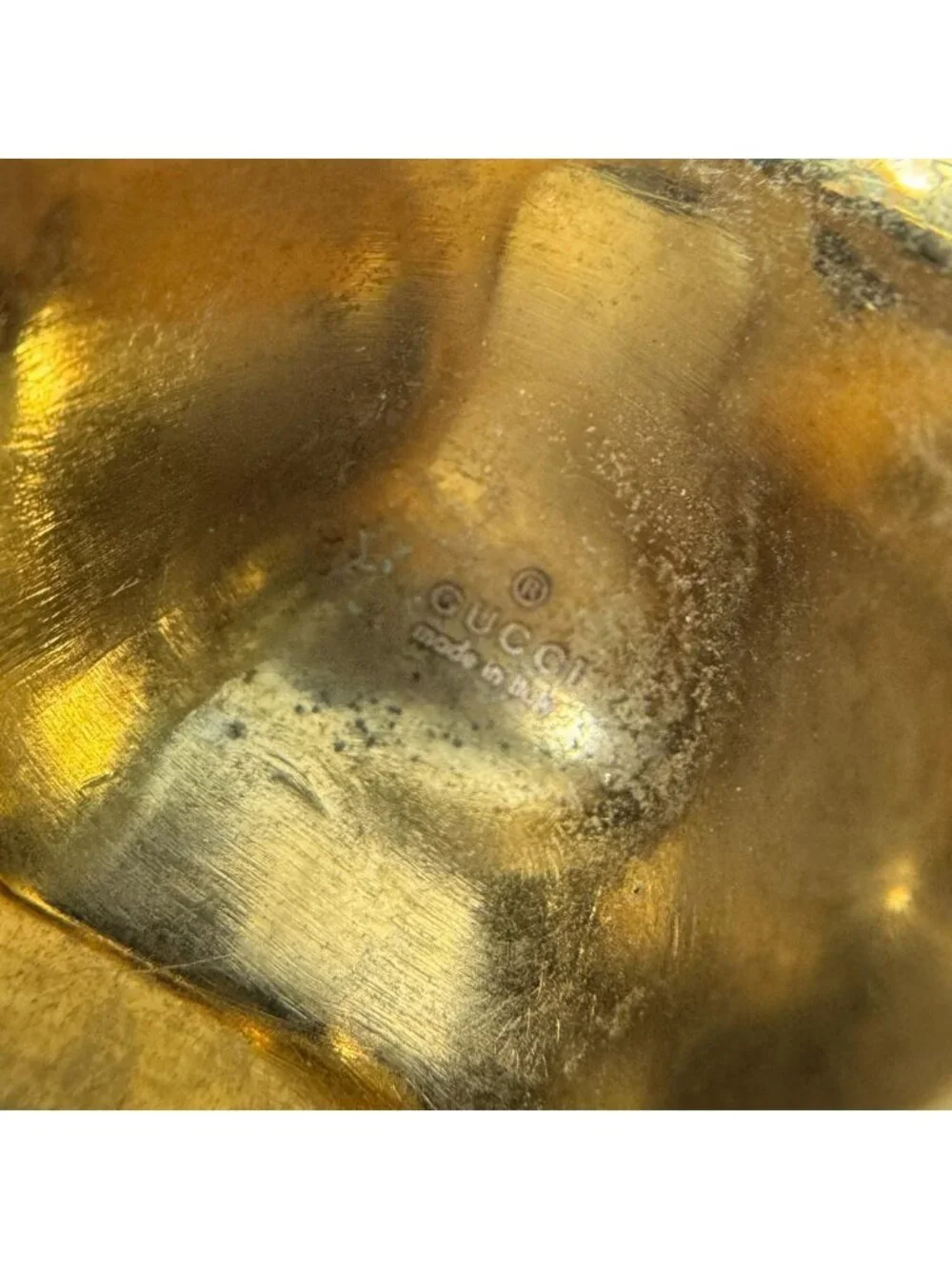 Gucci Lion Head Crystal Ring